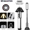 ESMARTER Lampada da Campeggio Telescopica Ricaricabile Multifunzione 2 in 1, Lanterna e Torcia con Gancio, Luce d'Emergenza per Esterni