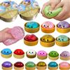 Bandai Giocattoli Squishy a Forma di Raviolo con Glitter, Scatola Misteriosa di Bun Baozi, Giocattoli Sensoriali Colorati a Forma di Cibo, Palline Antistress da Spremere