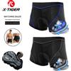 X-TIGER Intimo da ciclismo imbottito da uomo con imbottitura in gel 5D, pantaloncini boxer MTB traspiranti, intimo da ciclismo su strada, ciclismo