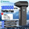 newstyle Ventilatore Elettrico Portatile 180000PRM, Mini Turbo Jet Fan con Motore Brushless ad Alta Velocità, Soffiatore Regolabile ad Alta Potenza