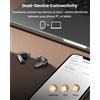 TOZO Auricolari TOZO NC20 Pro con Doppia Connessione, LADC, Audio Hi-Res, Bassi Profondi, 6 Microfoni, Cancellazione Attiva del Rumore, Controllo Touch Intelligente, Display LED