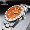 ADDIESDIVE Orologio di lusso svizzero Ronda GMT, resistente all'acqua fino a 200 m, doppio fuso orario, luminoso BGW9, movimento al quarzo in acciaio inossidabile da 38 mm