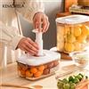 KEMORELA Contenitore per Alimenti Sottovuoto Trasparente con Pompa, Scatola Sigillata per Conservazione in Cucina, Grande Capacità
