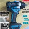Makita Avvitatore a impulsi Makita DTW700 a batteria 18V, motore brushless, 1200 Nm, velocità variabile, chiave elettrica ad alta efficienza, durevole, con funzione Auto-Stop