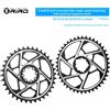 GOLDIX Corona per Bici MTB RIRO 30/32/34/36/38/40/42T, Attacco Diretto a 3/8 Fori, per Guarnitura Bici da Montagna 9-12 Velocità, Denti Larghi e Stretti