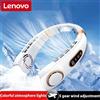 Lenovo Ventilatore da collo Xiaomi a 5 velocità, ricaricabile, portatile, con display digitale, 4000mAh, senza pale, elettrico, a mani libere, climatizzatore indossabile