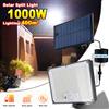 paweinuo Lampada Solare Ultra Potente da 1000W con Sensore di Movimento ad Alta Efficienza, Luce di Sicurezza con Pannello Separabile e Cavo da 5M per Giardino, Garage,Lampione stradale solare Illuminazione