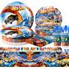 TAKARA TOMY Decorazioni per Feste di Compleanno a Tema Auto per Bambini, Articoli per Feste di Compleanno per Ragazzi, Bicchieri di Carta, Piatti, Posate, Palloncini Auto, Bandierine per Torta, Regali per Bambini