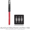 NEWBEAT DSPIAE AT-PL Pro Penna a Punte Fine in Lega di Alluminio, Anti-Roll, con Fusto Esagonale Ergonomico, 14.5g, Punta in Acciaio Inossidabile per Modellismo e Strumenti Fai-da-te