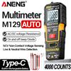 ANENG Multimetro Digitale Ricaricabile ANENG M129, 4000 Conteggi, Misuratore di Tensione AC/DC e Resistenza con Torcia, Selezione Automatica del Range