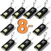 BALDR Torcia Ricaricabile USB con Clip, Potente Mini Lanterna da Lavoro per Esterni con Magnete, Portachiavi LED COB Portatile