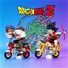 Bandai Action Figure Anime Dragon Ball Z, Son Goku, Maestro Roshi, Moto Kame Sennin in PVC, Modellini da Collezione, Regalo per Appassionati