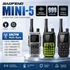 BAOFENG 1/2 Pezzi BAOFENG MINI-5 Walkie Talkie Aggiornato UV-5R Mini con Batteria da 2200mAh, Programmazione Bluetooth, Radio Ham Dual PTT UHF/VHF per Campeggio