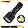 Wurkkos Torcia Subacquea Wurkkos DL30 3600 Lumen con Batteria 21700, Indice di Resa Cromatica Ultra-alto (CRI), Ideale per la Pesca Subacquea