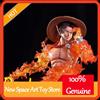 Bandai One Piece Portgas D Ace Busto Luminoso GK Action Figure in PVC, Modello da Collezione, Statua da Scrivania per Collezionisti Adulti