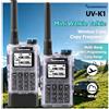 quansheng Ricetrasmettitore Quansheng UV-K1 Mini Walkie Talkie AM/FM Multibanda con Copia Frequenza Wireless, Lunga Portata e Caricatore Type-C per Campeggio UVK5 K6