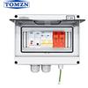 TOMZN HT-8WAY PV Combiner Box 1 IN 1 OUT DC600V Scatola di Combinazione Solare Fotovoltaica con SPD Fusibile MCB per Inverter 16A-63A