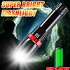 KDULIT Torcia LED Super Luminosa Ricaricabile USB Potente Luce Zoomabile Portatile per Campeggio Escursionismo Sopravvivenza