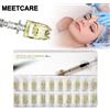 MEETCARE Cartuccia con Ago a 5 Punte in Cristallo Coreano per Ringiovanimento della Pelle, Idratazione, Iniezione Manuale 32G 1.5, Strumento per Mesoterapia con Microaghi Hydra