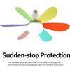JOYINLED Ventilatore da Soffitto LED Moderno di Alta Qualità con 6 Pale, 30W/40W, Telecomando, Silenzioso, per Soggiorno e Sala da Pranzo