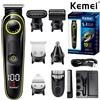 Kemei Tagliacapelli Elettrico Multifunzione Kemei, Rasoio Elettrico da Uomo, Regolabarba e Tagliacapelli Naso KM-696