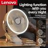 Lenovo Xiaomi 8000mAh Clip-on Fan 3 velocità silenzioso ricaricabile Desktop portatile circolatore d'aria ventilatore Wireless con luce a LED campeggio casa