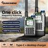 quansheng Ricetrasmettitore Multibanda QUANSHENG K1 con Ricezione Banda Aerea, Copia Wireless, Abbinamento Frequenza con Un Tasto, Type-C, NOAA, Radio Bidirezionale