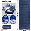 MAPLEAF Materassino Gonfiabile per Campeggio con Cuscino Integrato Ultraleggero 1kg Impermeabile Nylon 40D TPU 12cm Tappetino da Dormire con Pompa a Pedale Gonfiaggio Facile 197x70cm Blu Navy Piegato
