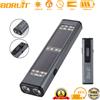 BORUiT Torcia Portatile 1000LM Ricaricabile USB e Solare in Lega di Alluminio con Clip Magnetica, Luce da Lavoro per Campeggio all'Aperto