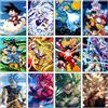 Bandai Quadro Mosaico Ricamato con Diamanti Anime Giapponese Goku, con Diamanti Quadrati e Rotondi, per Soggiorno e Comodino