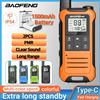 BAOFENG 2PCS Baofeng F22 Walkie Talkie PMR 446MHz di dimensioni ridotte con ricarica Type‑C, radio bidirezionale a lunga distanza per famiglie e aziende