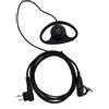 BAOFENG Auricolare PTT avanzato a 2 pin con microfono a forma di D per radio Motorola CP040 GP88S GP300 GP68 GP2000 GP88 GP3188 EP450 DEP450