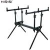 HIRISI Set Rod Pod Hirisi per 3 Canne da Pesca, Supporto per Canne e Picchetti da Riva 4095, Accessori per la Pesca