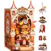 rolife ROBOTIME Rolife Parco Divertimenti delle Fiabe Book Nook Puzzle 3D in Legno con Giostra, Regalo Romantico Fatto a Mano per Lui/Lei