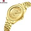 NAVIFORCE Orologio da donna al quarzo impermeabile 3ATM, semplice e alla moda, con cinturino in acciaio inossidabile, orologio da donna al quarzo, regalo per donna NF5067