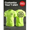 teekossc T-Shirt Personalizzata con Motivo Personalizzato S-3XL Estiva a Maniche Corte in Cotone Sportiva Casual Morbida Versatile Semplice da Lavoro per Uomo