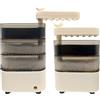 TUNFAN Filtro per Acquario a Basso Livello d'Acqua, Pompa 3-in-1 per Tartarughe con Ossigenazione e Aspirazione, Scatola Filtro a Goccia per Acqua Pulita
