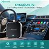 OTTOCAST E2 Box AI Wireless CarPlay Android 13 per Auto, Installa App YouTube Netflix, Cloud SIM, Dual WiFi, Plug & Play, NUOVO