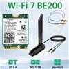 fenvi Set di Antenne WiFi 7 BE200 BT5.4 802.11BE Scheda WiFi Wireless M.2 Adattatore di Rete 2.4G/5G/6Ghz per Win10/11