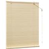 WOLTU Tenda a Rullo in Bambù WOLTU per Protezione Solare, Schermo Privacy a Trazione Laterale, Filtro Luce, Ventilazione, Oscurante per Finestre e Porte