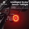 West Biking Luce per bicicletta WEST BIKING Basic e Smart Dual Version, impermeabile IPX6, ricaricabile tramite USB-C, luce posteriore per ciclismo notturno e MTB