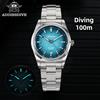 ADDIESDIVE Orologio da uomo di lusso ADDIESDIVE, orologio da polso meccanico classico ed elegante con BGW9 Super LumiNova Blue Glow, resistenza all'acqua fino a 100 m