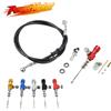 PowerMotor Frizione Idraulica per Moto, Pistone da 12,7mm, Cilindro Maestro, Asta Pompa Freno M10x1,25mm, Alluminio CNC per Motocross e Moto da Fuoristrada