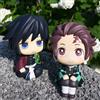 Bandai Demon Slayer Anime Versione Q Set di Action Figure da Collezione - Modelli Giocattolo Kanroji Mitsuri e Shinazugawa Sanemi in PVC, Regali Kawaii