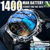 GUHUAVMI Nuovo Smartwatch Uomo con Batteria Grande da 1400mAh, Schermo HD da 1.7", Impermeabile IP68K, Torcia LED, Chiamate BT e Funzioni Sportive - Braccialetto Intelligente