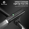 West Biking Luce Anteriore per Bicicletta WEST BIKING 400 Lumen, Faro Portatile per Ciclismo, Impermeabile IP66, Ricarica Type-C, Torcia LED, Lampada per Bici