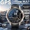 GUHUAVMI Nuovo Smartwatch GPS da Esterno 2026 con Mappe Offline, Bussola, Tracciamento, Impermeabile 5ATM, Braccialetto Sportivo Tattico per Uomo - Regalo