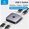 Hagibis Switch USB C Bidirezionale, Splitter USB C 1 in 2 Out/2 in 1 Out, Switcher 10Gbps 100W per Laptop Macbook Thunderbolt 4/5