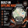 GUHUAVMI Nuovo Smartwatch GPS Militare da Uomo 2026 con Mappe Offline, 2GB RAM, Navigazione Outdoor, Braccialetto con Bussola, Torcia, Chiamate HD AMOLED