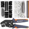WOZOBUY Pinza Crimpatrice Generica SN-01BM per Connettori ZH1.5, 2.0PH, 2.5XH, EH, SM e Servo, per Terminali D-SUB da 0.08-0.5 mm² (AWG28-22)